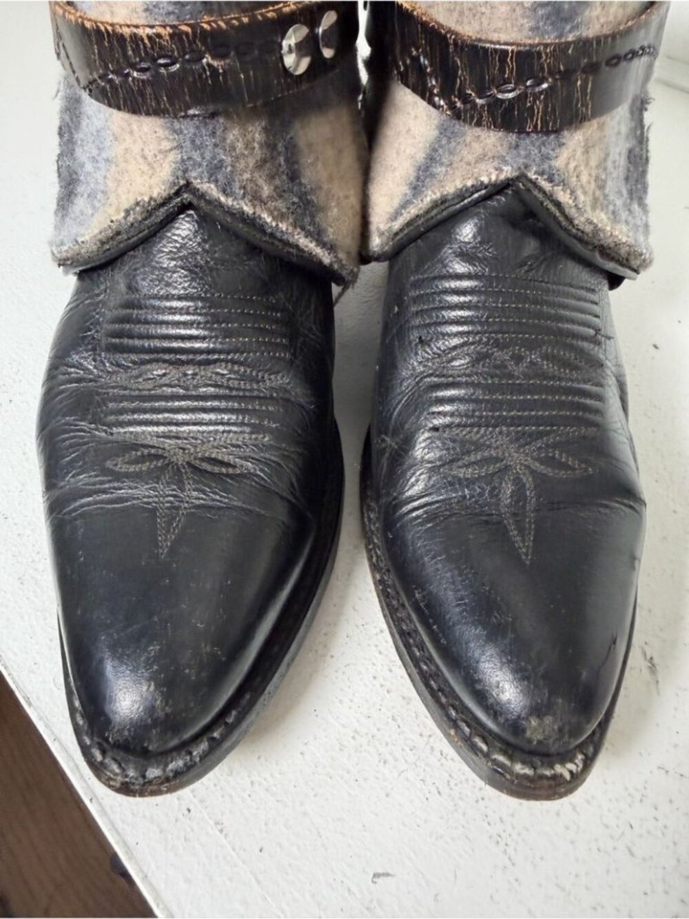 Canty Boots Women 8 Handmade Montana Custom Leather Western Ankle One of a Kind - Picture 3 of 10
